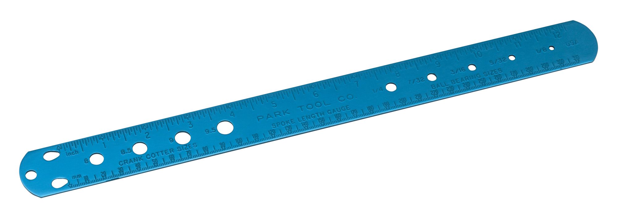 Park Tool SBC-1 Spoke Ruler, Cotter and Ball Bearing Gauge - Thumbnail 2
