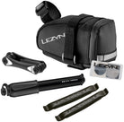 Lezyne M-Caddy Seat Bag Sport Kid Sport Drive HP Hand Pump Rap6 Tool SmartKit Composite Matrix Tire Levers BLK