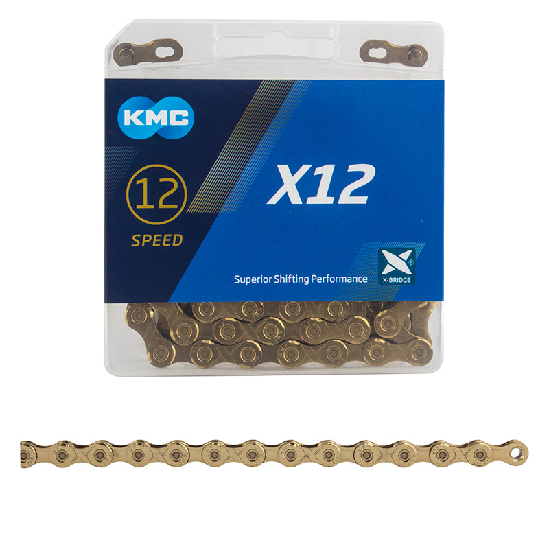 KMC X12 Chain 12-Speed 126 Links Gold – Sports Garage