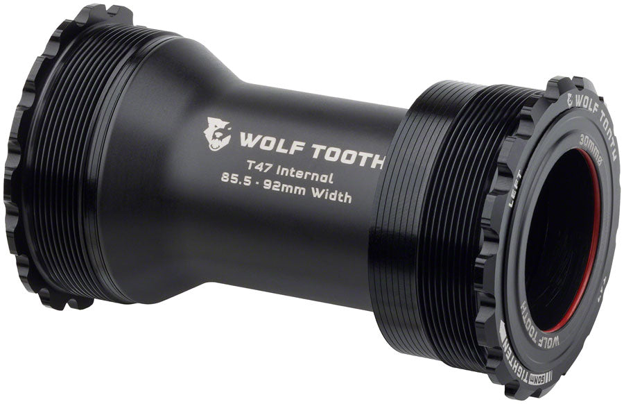 Wolf Tooth Bottom Bracket - T47 Inboard 85.5/92mm For 30mm Spindle Black