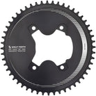 Wolf Tooth Aero 110 Asymmetric BCD Chainring - 52t 110 Asymmetric BCD 4-Bolt Drop-Stop ST For Shimano GRX 800 Series BLK